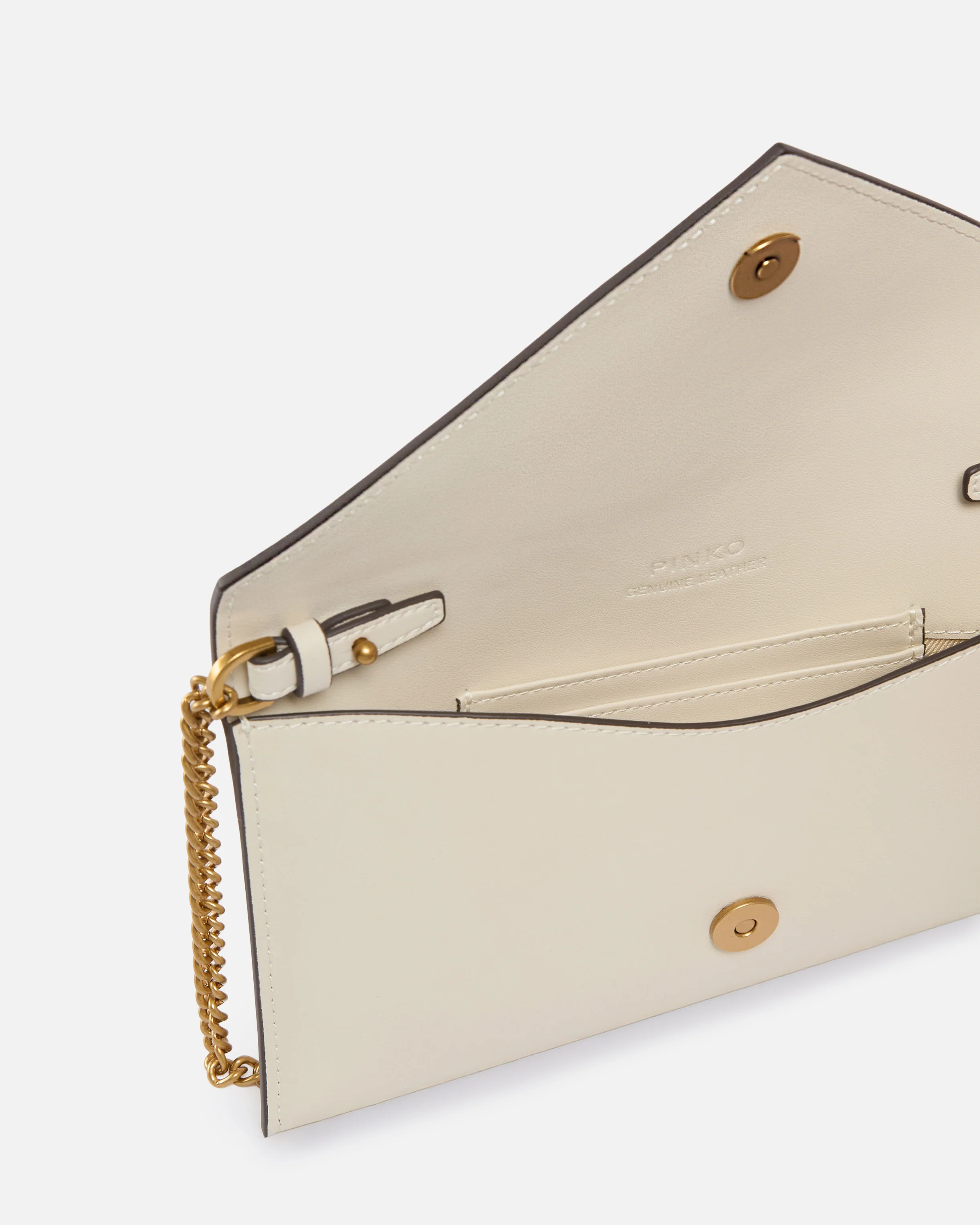 Borsa a bustina piccola in pelle liscia con logo Love Birds - Image 4