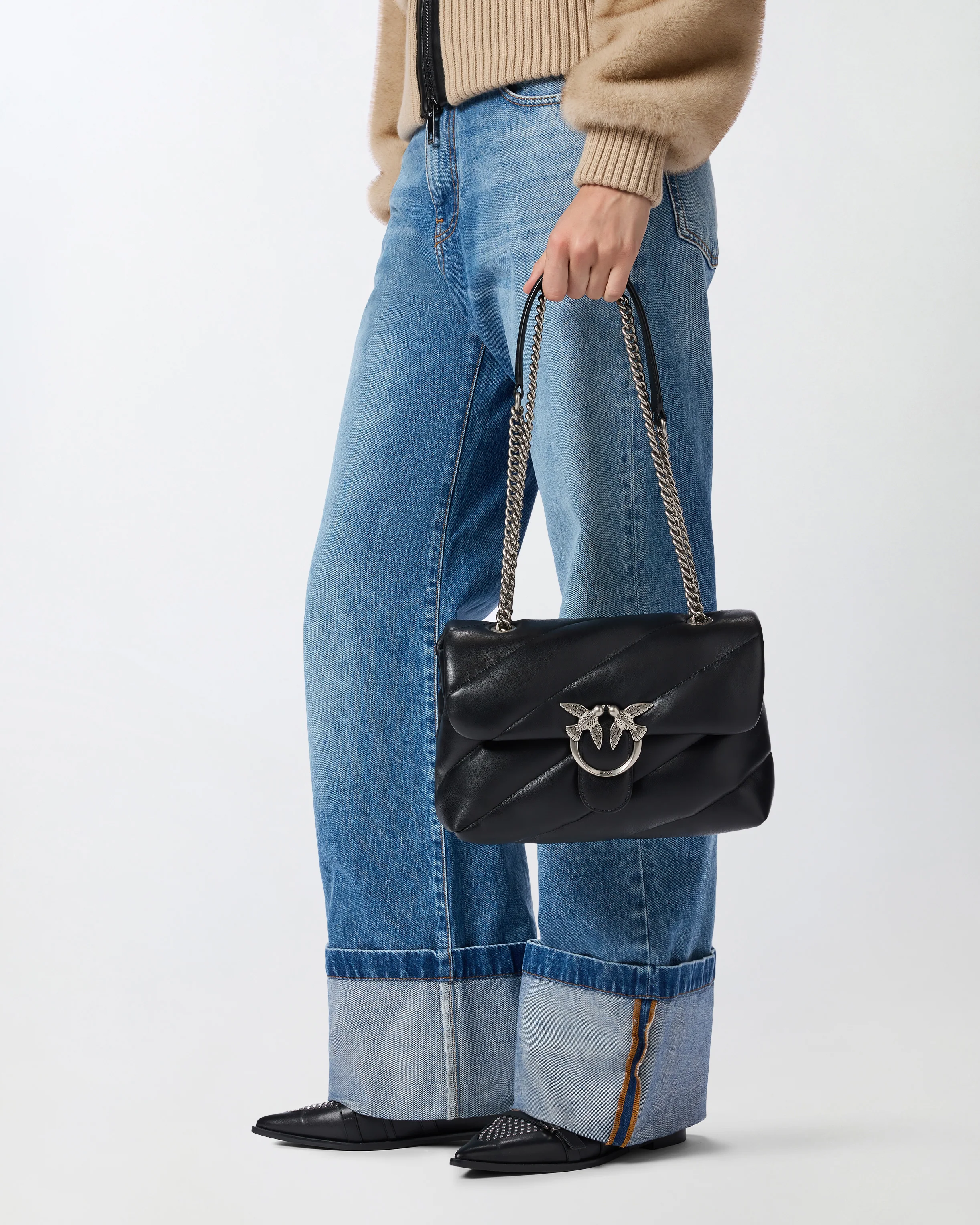 Borsa media a tracolla Love Bag Puff Maxi Quilt - Image 9