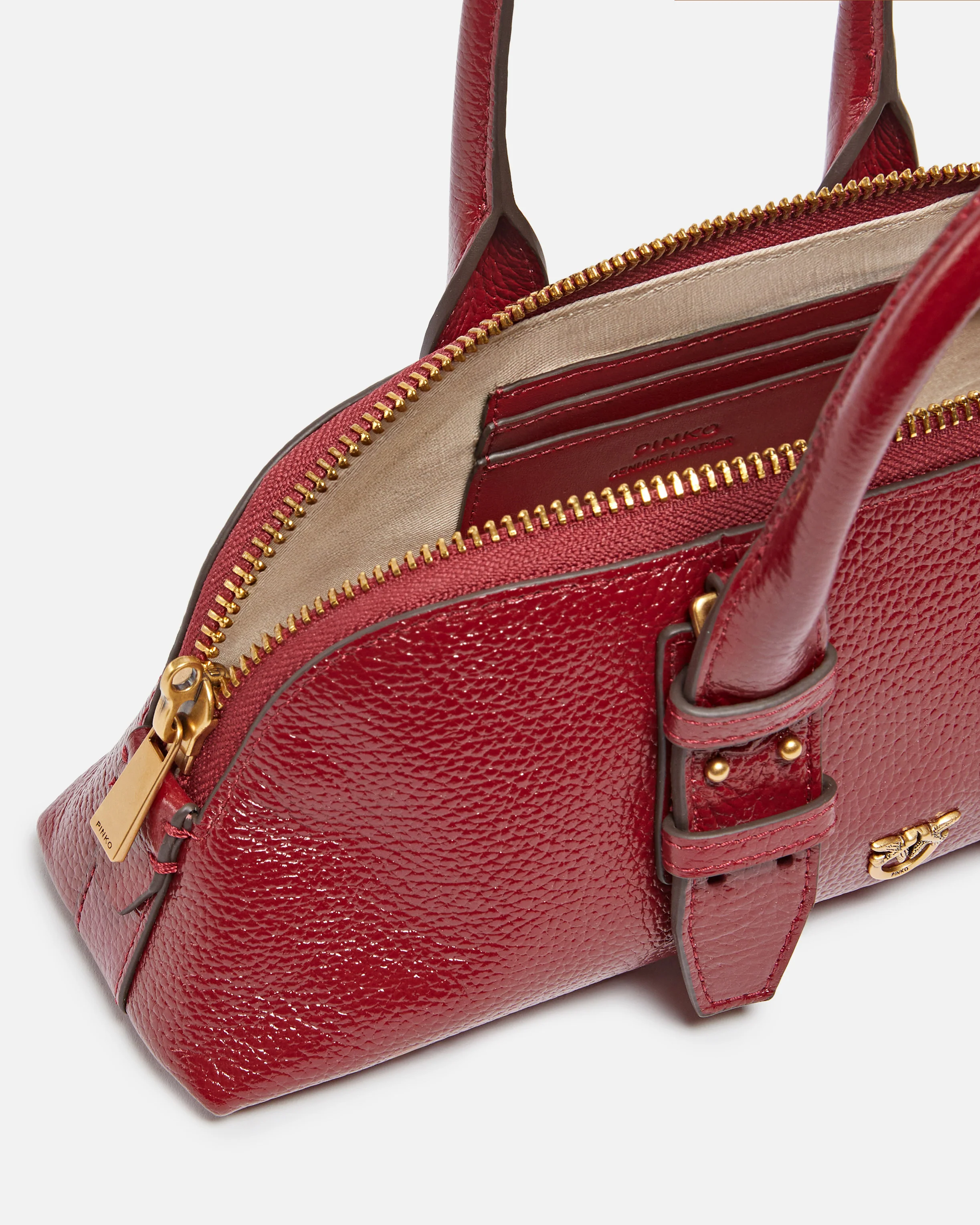 Borsa piccola a mano Escape Bag Horizontal in pelle bottalata - Image 4