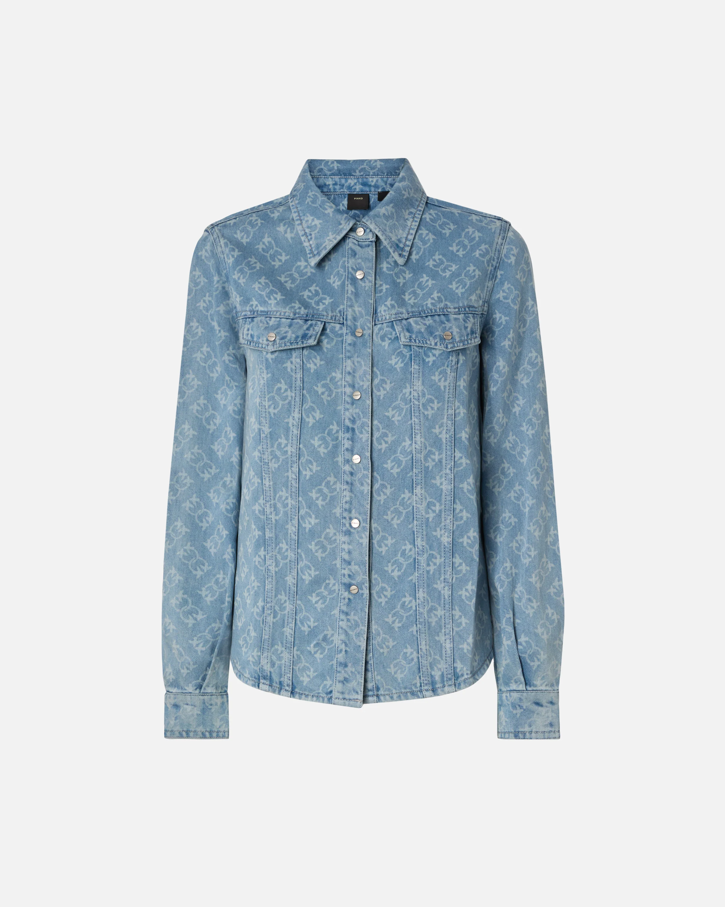 Camicia in denim con logo Love Birds - Image 6