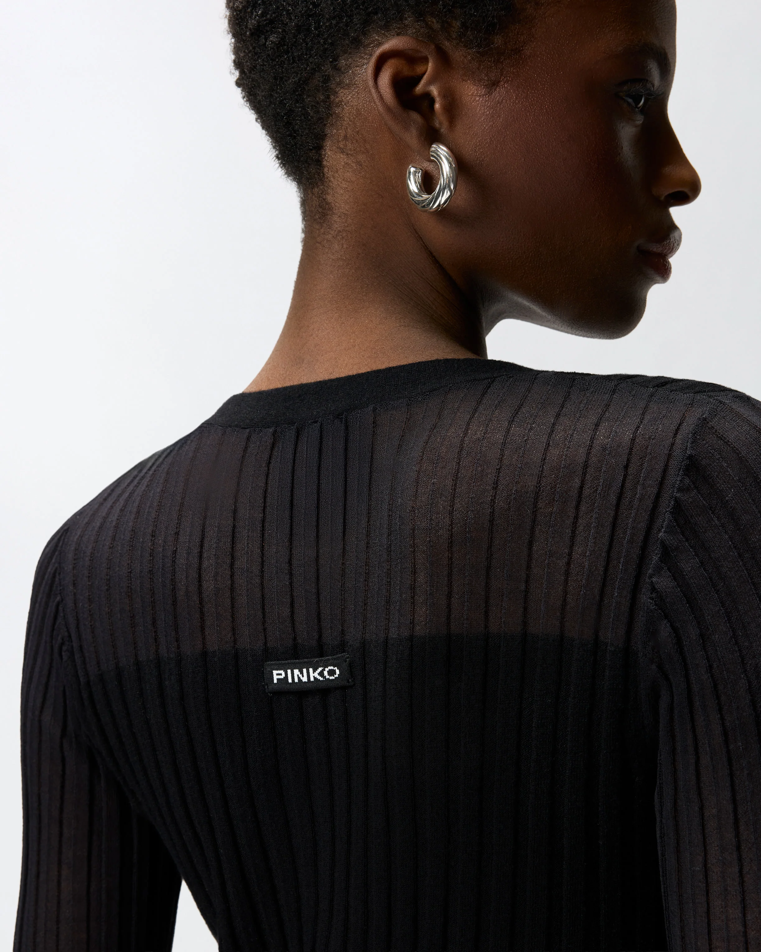 Cardigan in maglia leggera a coste - Image 4