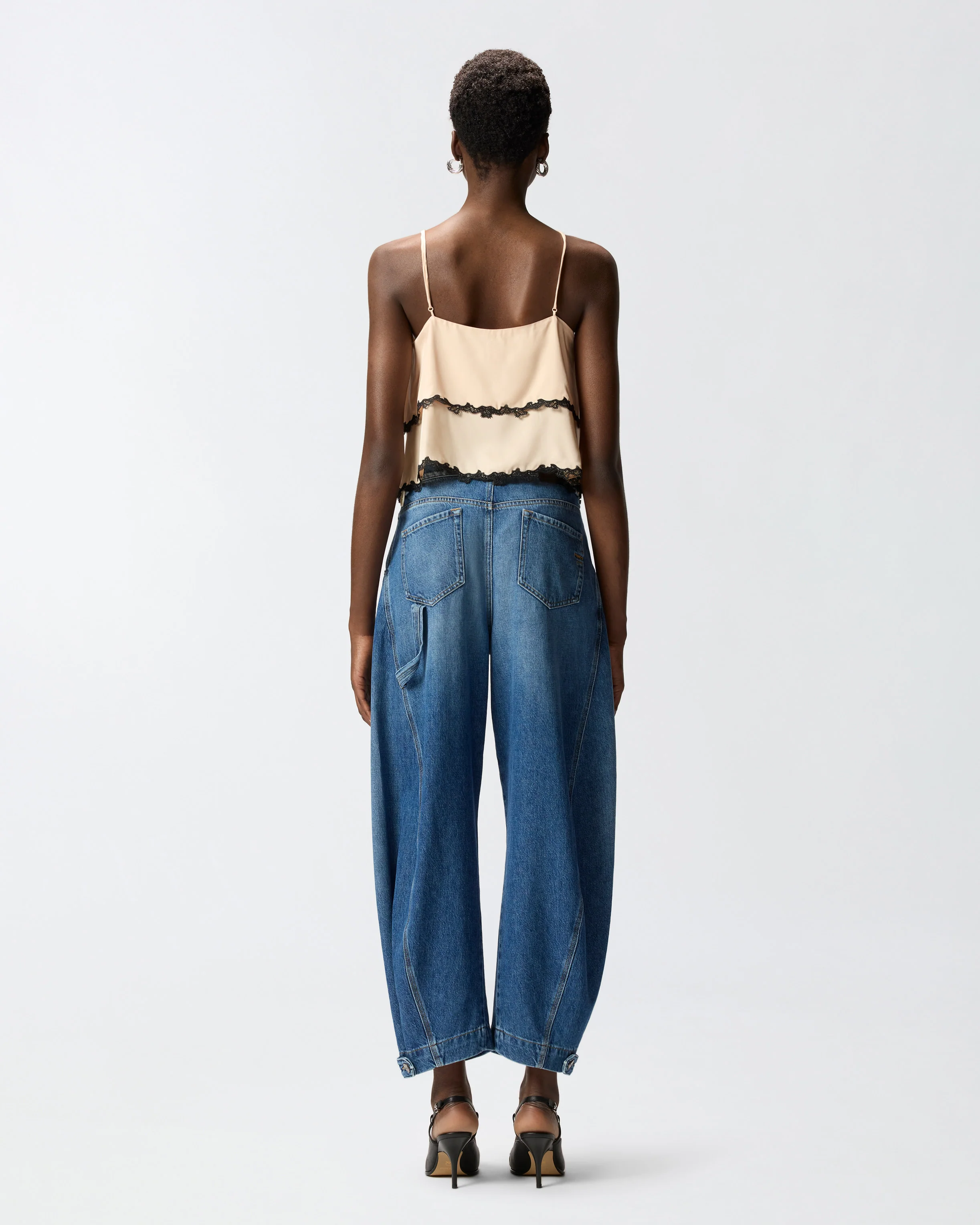 Jeans balloon fit con zip - Image 3