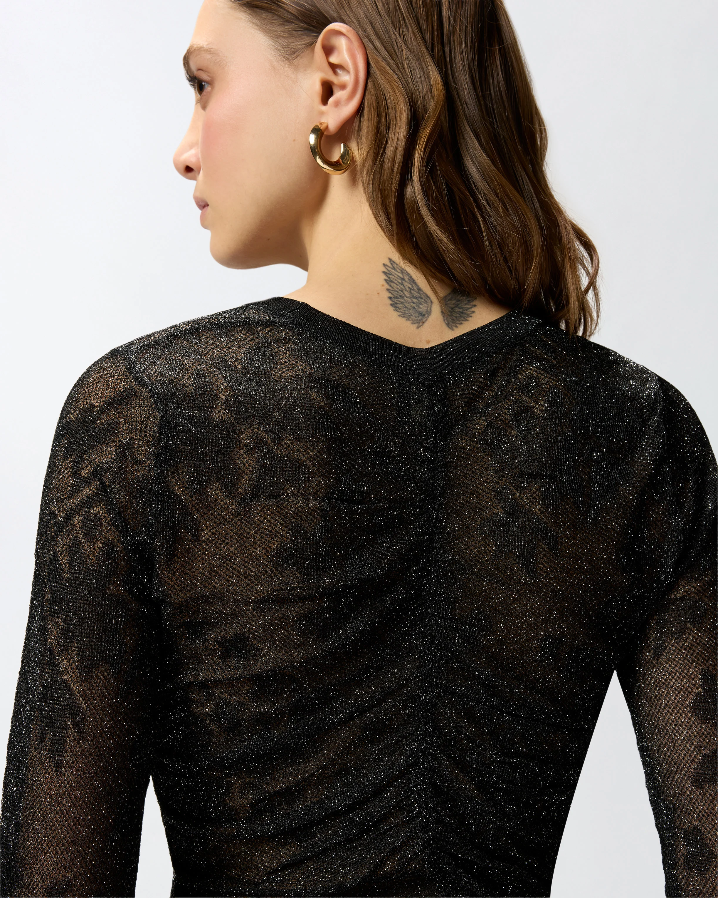 Maglia in pizzo floreale - Image 4