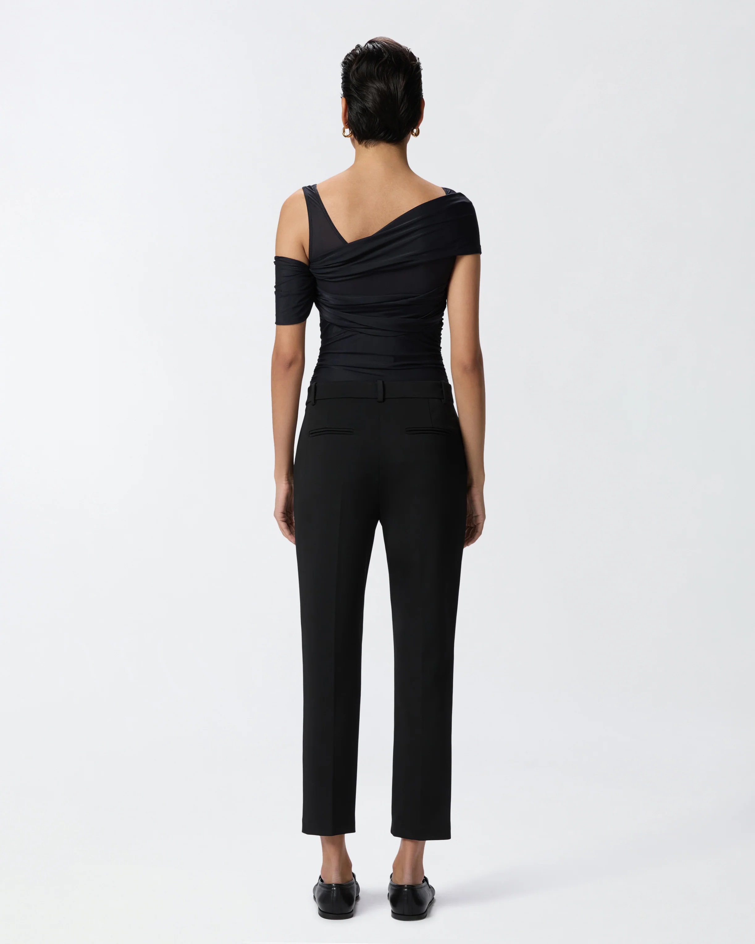 Pantaloni cigarette-fit punto stoffa - Image 3