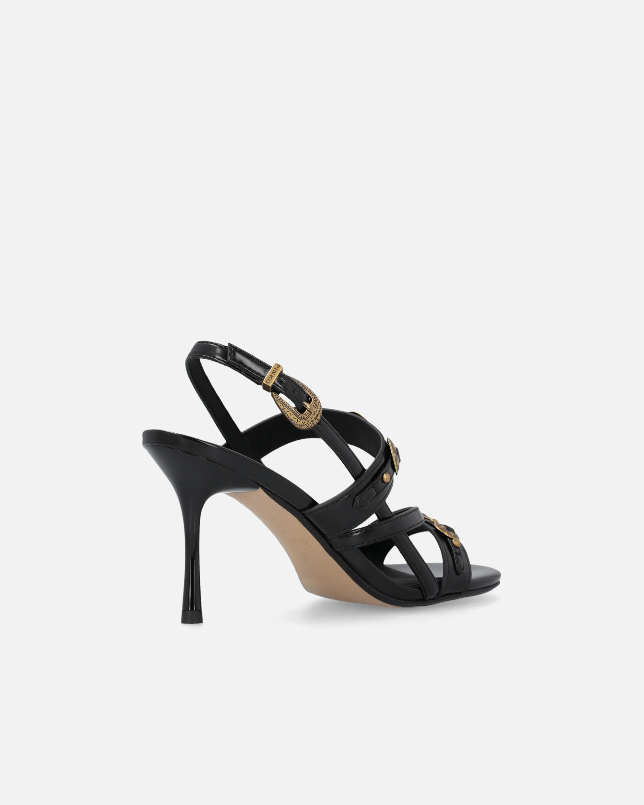 Sandali slingback alti con cinturini e borchie - Image 3