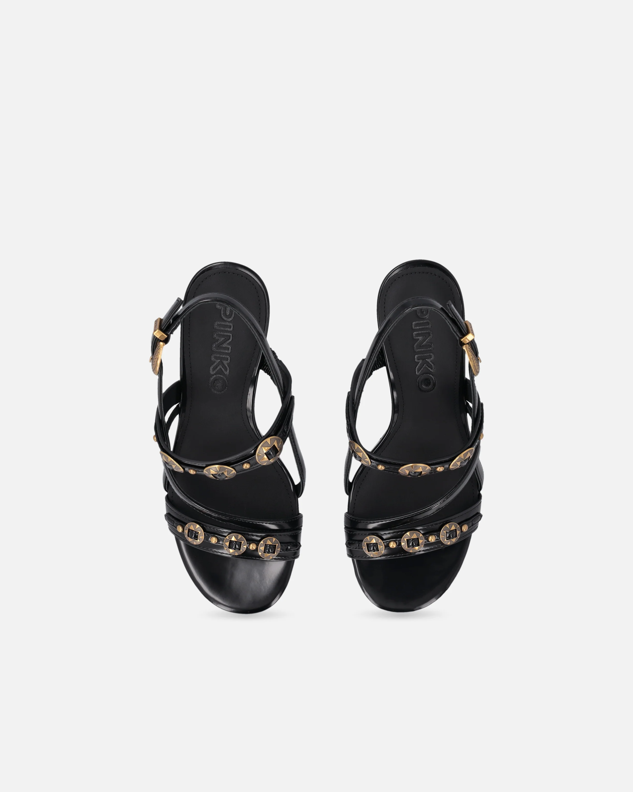 Sandali slingback alti con cinturini e borchie - Image 9