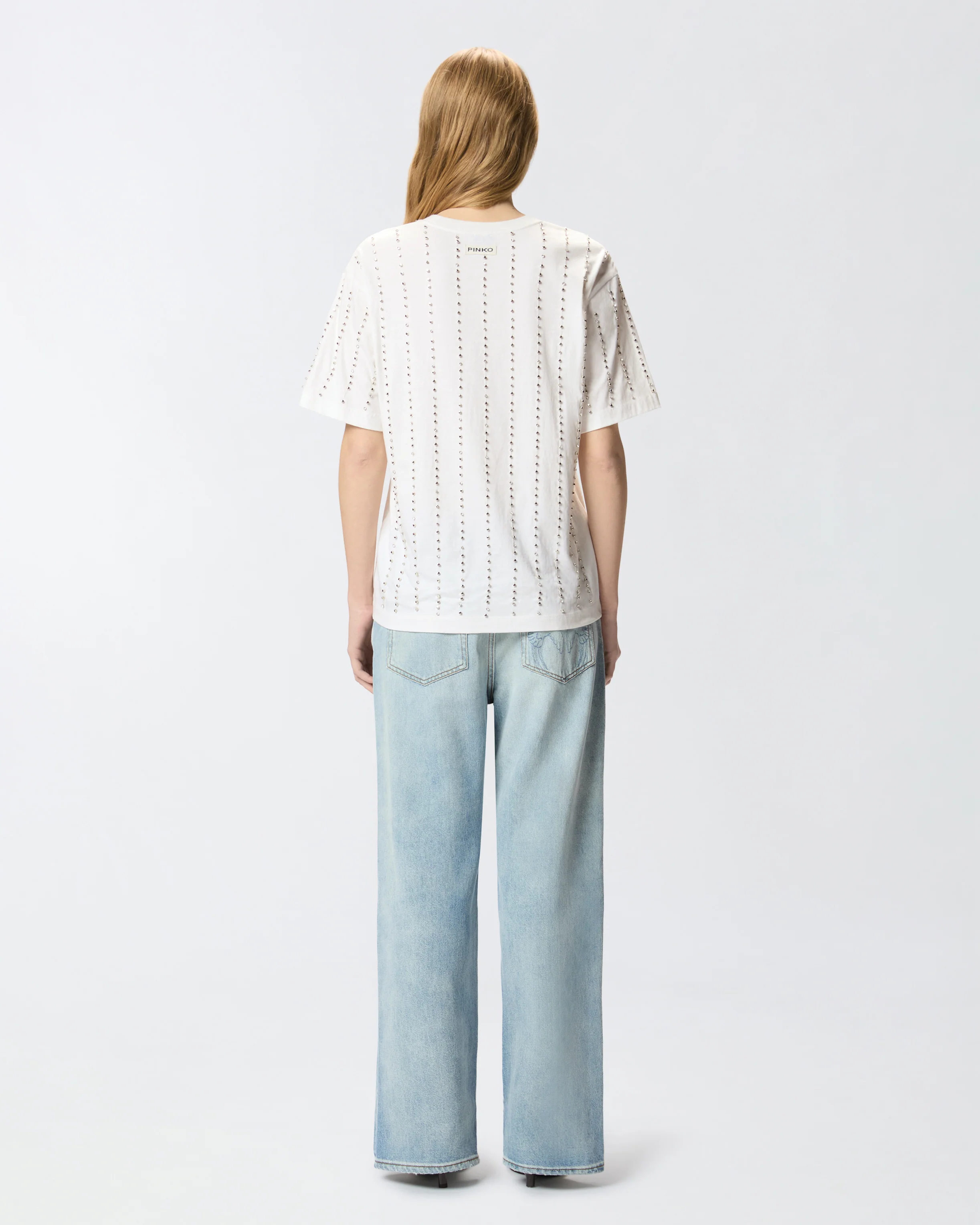 T-shirt con righe gioiello - Image 3