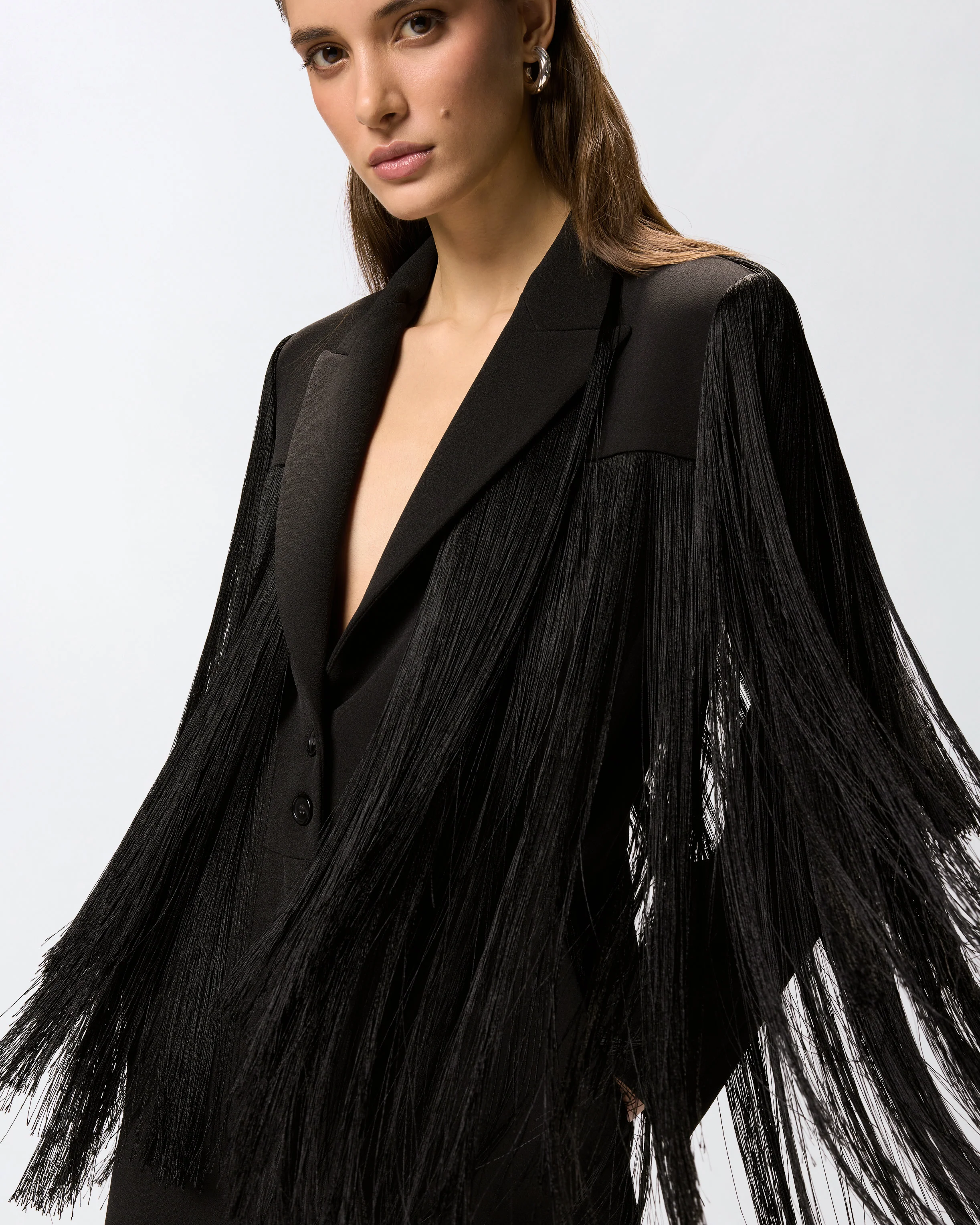 Tuta corta con frange all over - Image 4